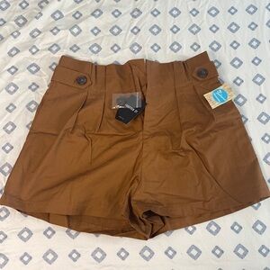 Forever21 Red Sahara Collection Paperbag Shorts